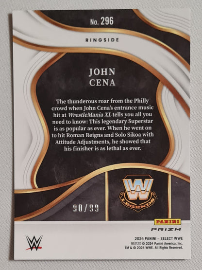 John Cena - 2024 Panini Select WWE Wrestling Legends #296 /99