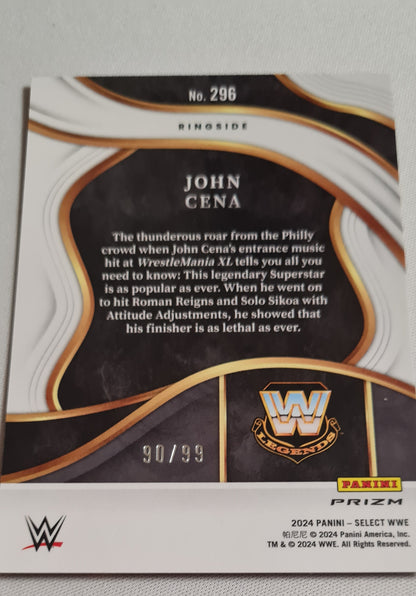 John Cena - 2024 Panini Select WWE Wrestling Legends #296 /99