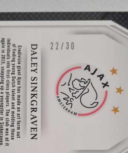 Daley Sinkgraven - 2016 Panini Select AFC Ajax #207 Field level Tie-Dye /30