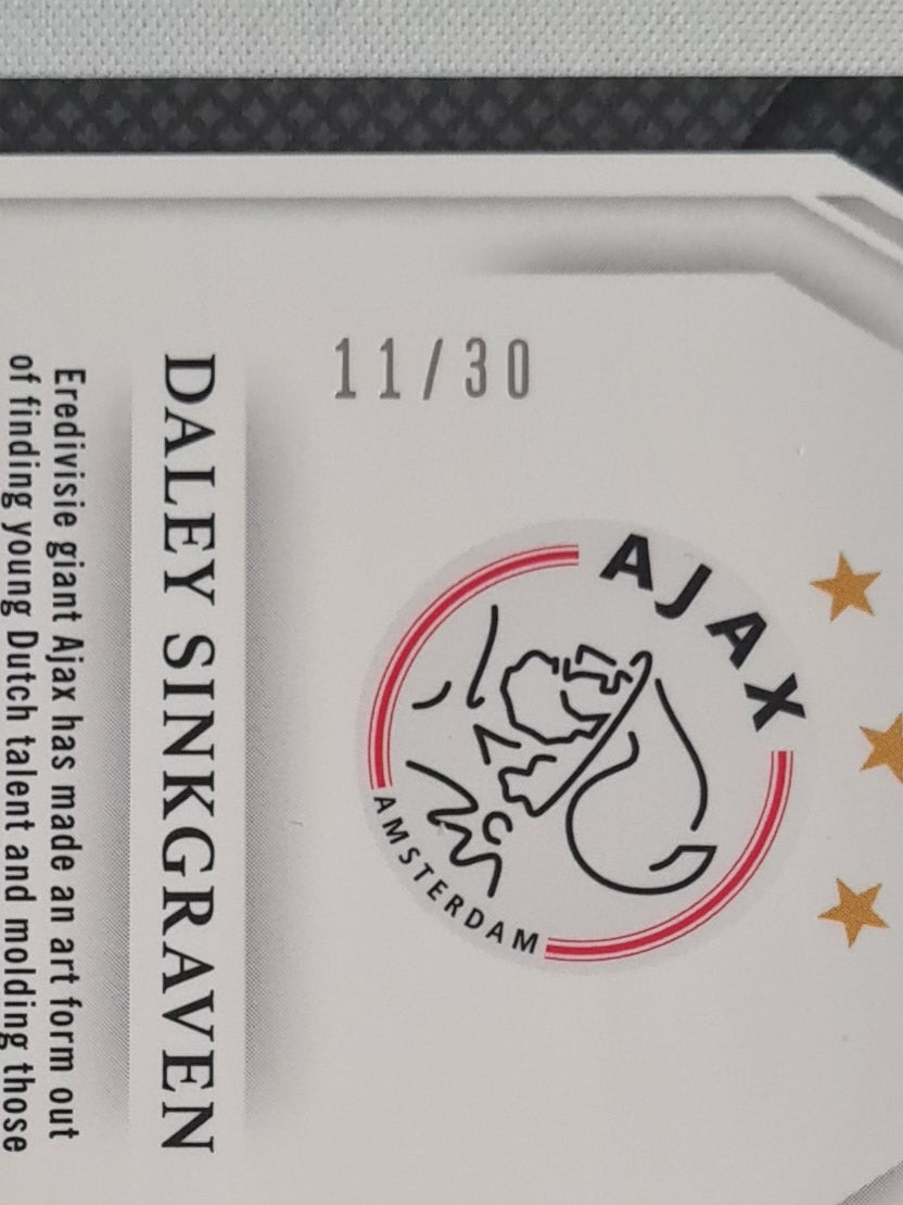 Daley Sinkgraven - 2016 Panini Select AFC Ajax #207 Field level Tie-Dye /30