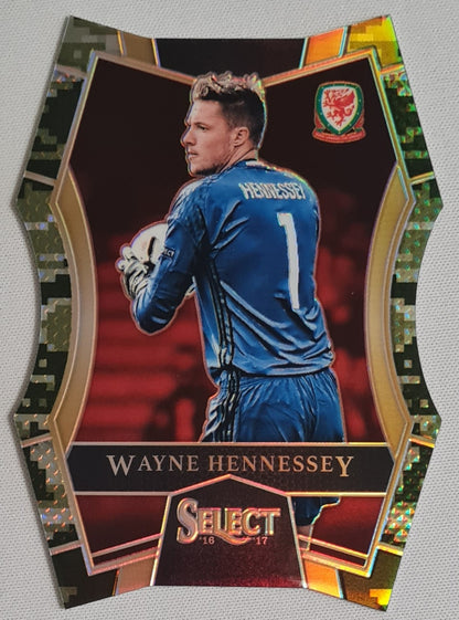 Wayne Hennessey - 2016 Panini Select Soccer Welsh #116 Die Cut Camo Prizm /20