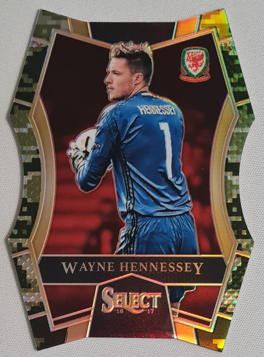 Wayne Hennessey - 2016 Panini Select Soccer Welsh #116 Die Cut Camo Prizm /20