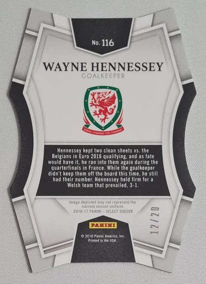 Wayne Hennessey - 2016 Panini Select Soccer Welsh #116 Die Cut Camo Prizm /20