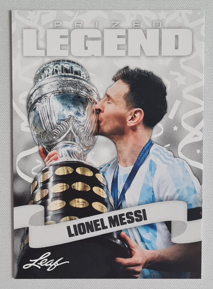 Lionel Messi - 2024 Leaf Trading Cards Soccer Prized Legend #26