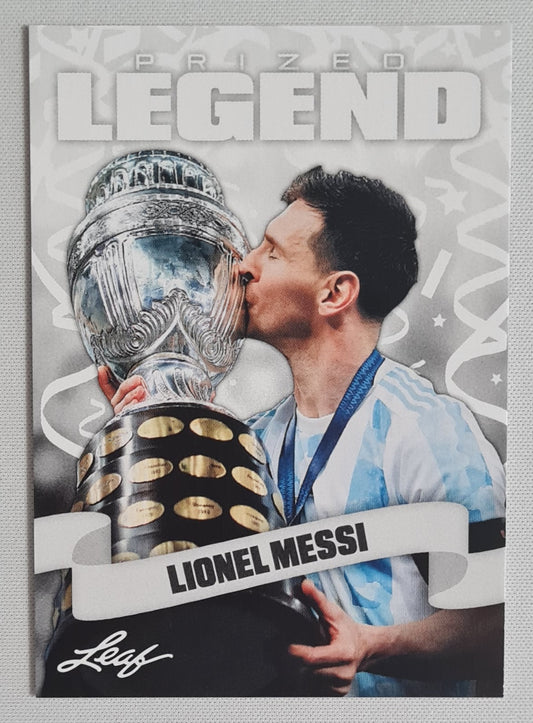Lionel Messi - 2024 Leaf Trading Cards Soccer Prized Legend #26