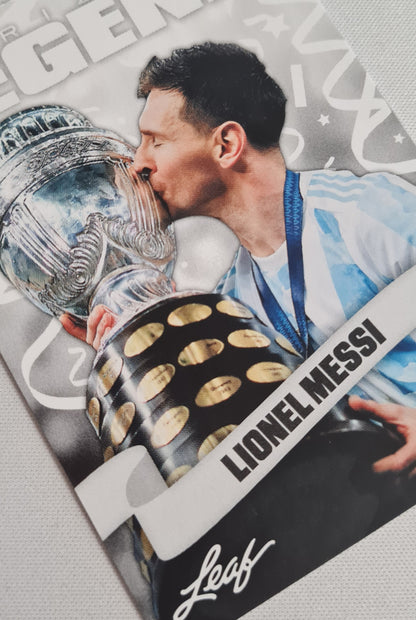Lionel Messi - 2024 Leaf Trading Cards Soccer Prized Legend #26