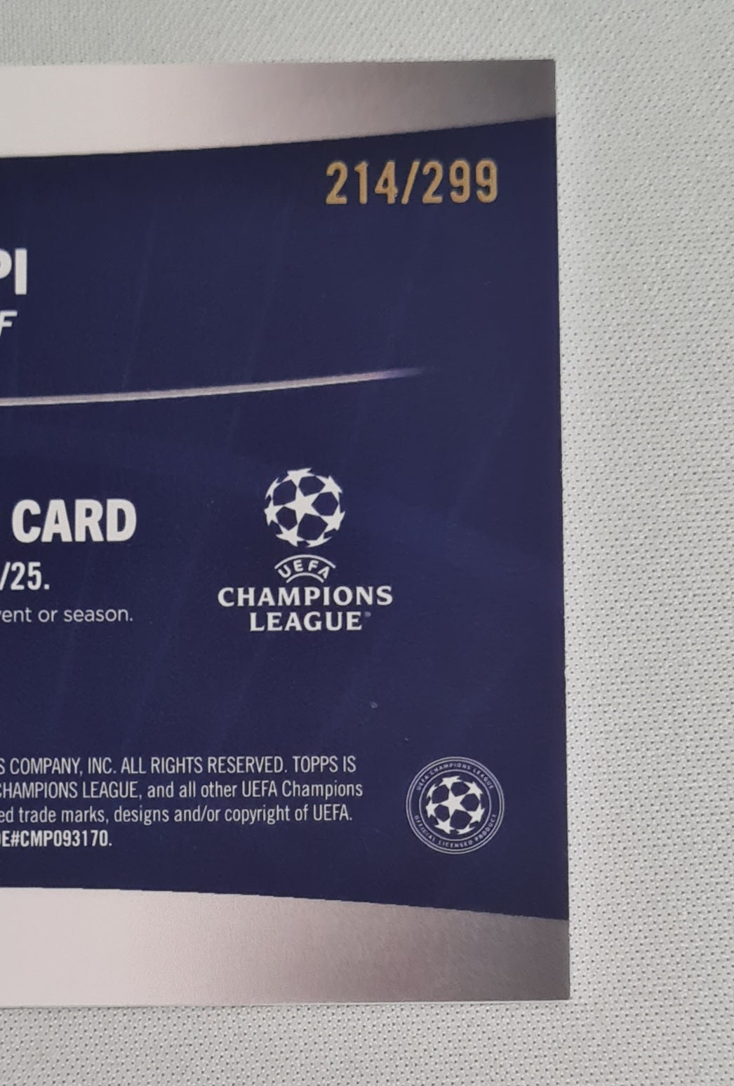 Ricardo Pepi - 2025 Topps PSV Eindhoven Superstars Relic Card (CL) #SR-RP /Patch /299