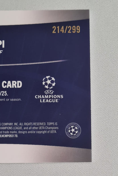 Ricardo Pepi - 2025 Topps PSV Eindhoven Superstars Relic Card (CL) #SR-RP /Patch /299