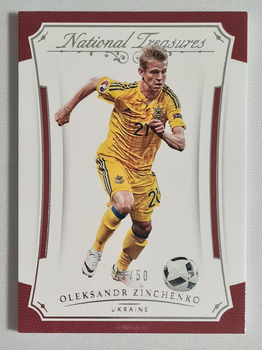 Oleksandr Zinchenko - 2018 Panini National Treasures Soccer National Team Ukraine #57 /50