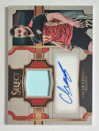 Nacer Chadli - 2017/18 Panini Select Soccer National Team Belgium #JA-NC / Patch /149 / Auto