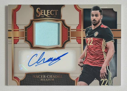 Nacer Chadli - 2017/18 Panini Select Soccer National Team Belgium #JA-NC / Patch /149 / Auto