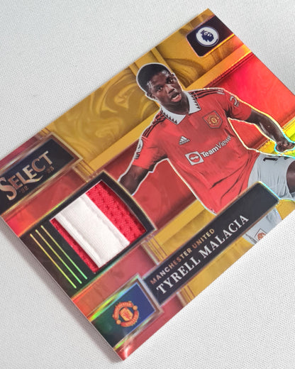 Tyrell Malacia - 2022/23 Panini Select Premier League Soccer Prizm Manchester United #SM-TMA /Patch /10
