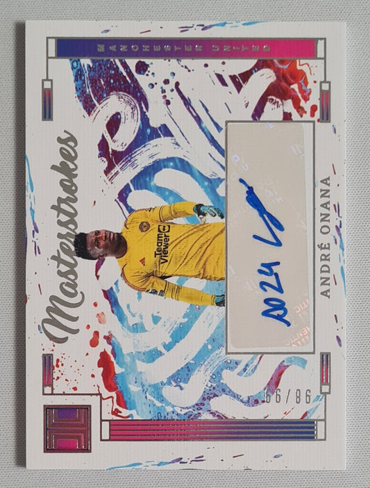 Andre Onana - 2023/24 Panini Impeccable Premier League MASTERSTROKES #M-AOA /Auto