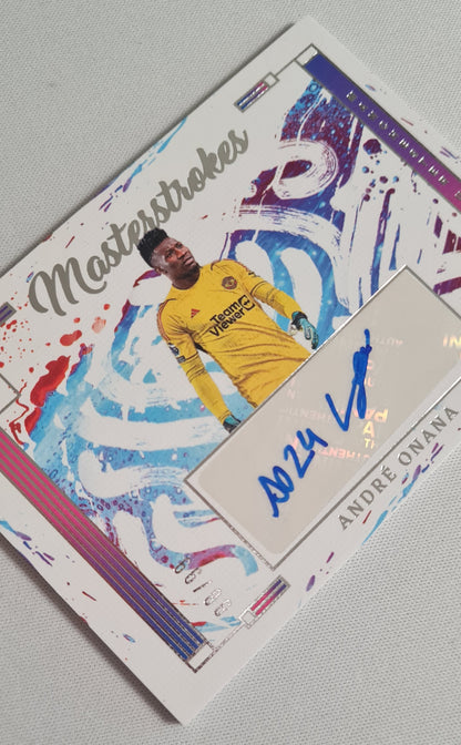 Andre Onana - 2023/24 Panini Impeccable Premier League MASTERSTROKES #M-AOA /Auto