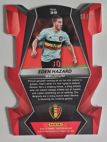 Eden Hazard - 2016/17 Panini Spectra Soccer National Team Belgium #39 Die Cut /65