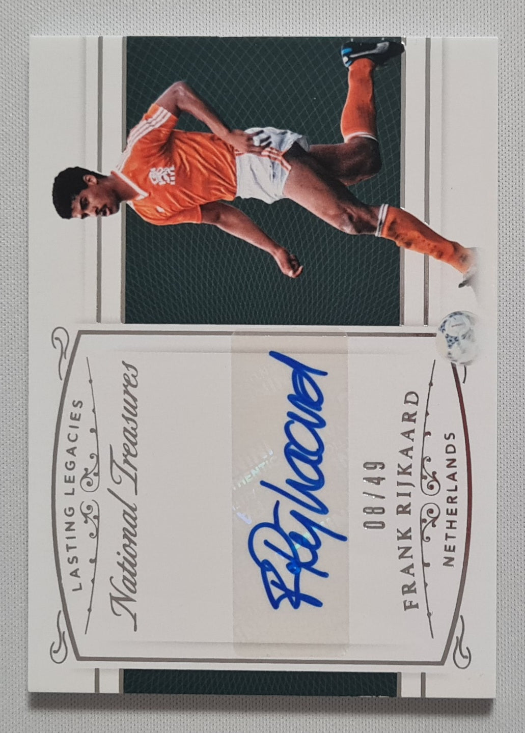 Frank Rijkaard - 2018 Panini National Treasures Soccer Ntionbal Team Netherlands KNVB #LL-FR /49 /Autograph