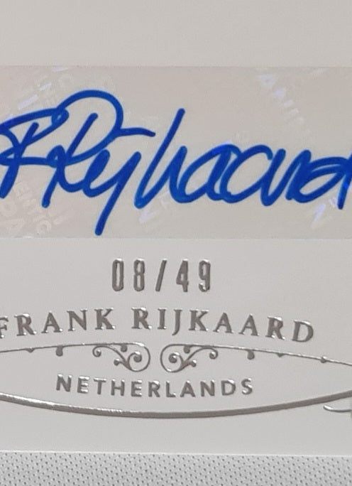 Frank Rijkaard - 2018 Panini National Treasures Soccer Ntionbal Team Netherlands KNVB #LL-FR /49 /Autograph
