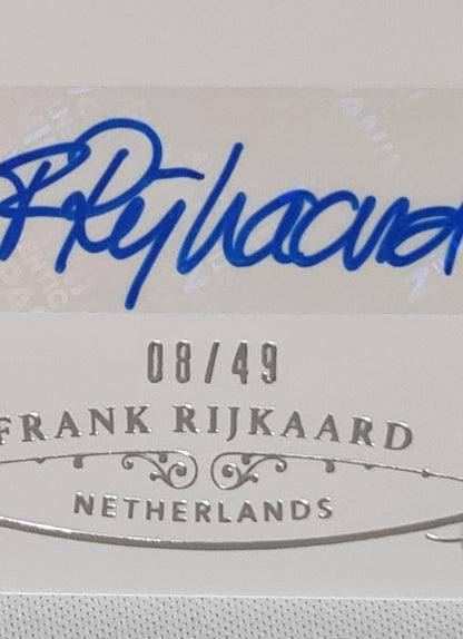Frank Rijkaard - 2018 Panini National Treasures Soccer Ntionbal Team Netherlands KNVB #LL-FR /49 /Autograph