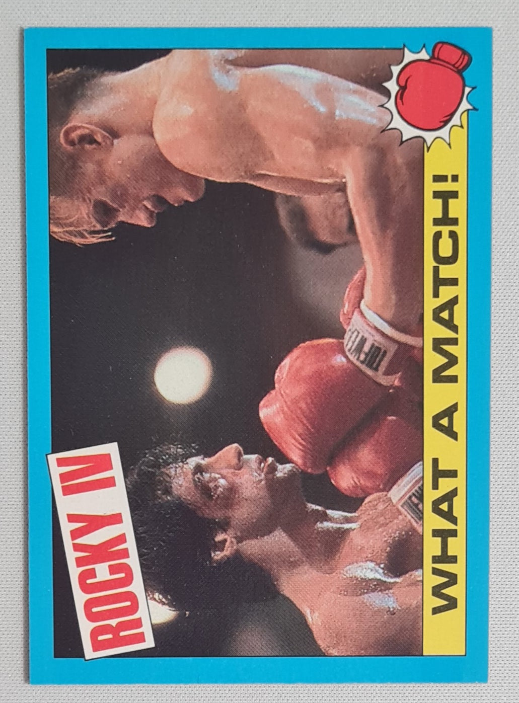 Rocky IV - 1985 Topps Trading Card "What a Match!" #55