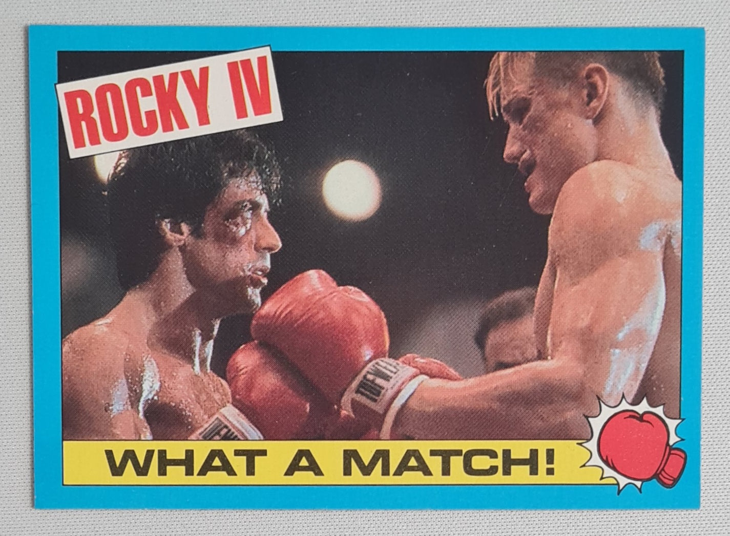 Rocky IV - 1985 Topps Trading Card "What a Match!" #55