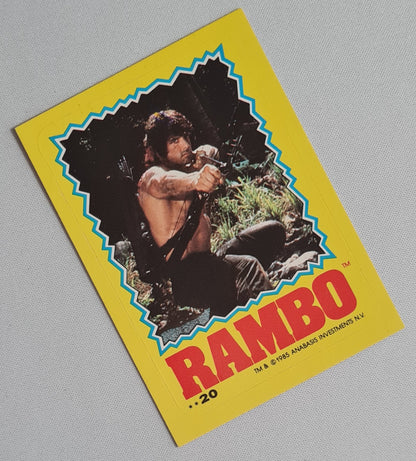 Rambo - 1985 Anabasis Investments Sticker/Card #20