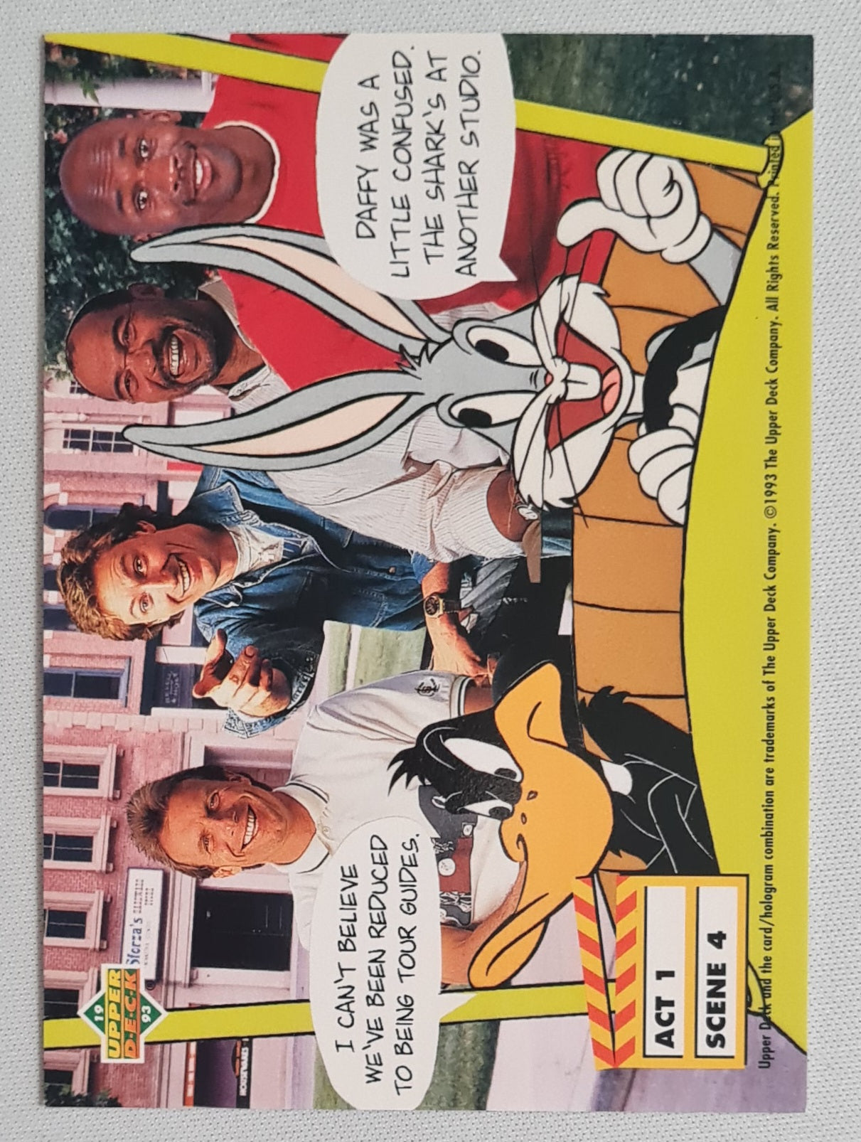 Looney Tunes - 1993 Upper Deck Warner Bros. Featuring: Bugs Bunny & Daffy Duck with Michael Jordan/Wayne Gretzky #Act 1 Scene 13