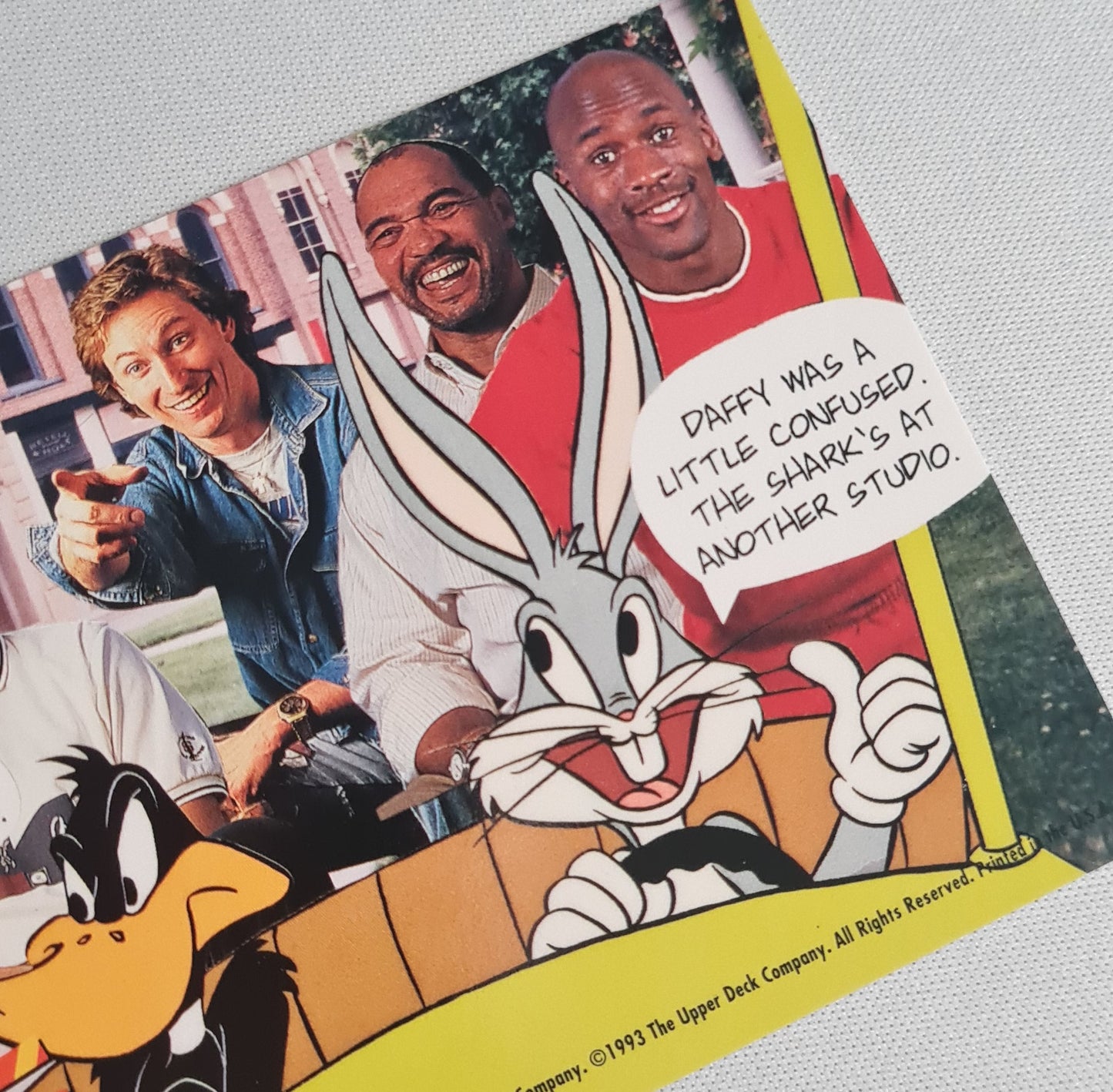 Looney Tunes - 1993 Upper Deck Warner Bros. Featuring: Bugs Bunny & Daffy Duck with Michael Jordan/Wayne Gretzky #Act 1 Scene 13