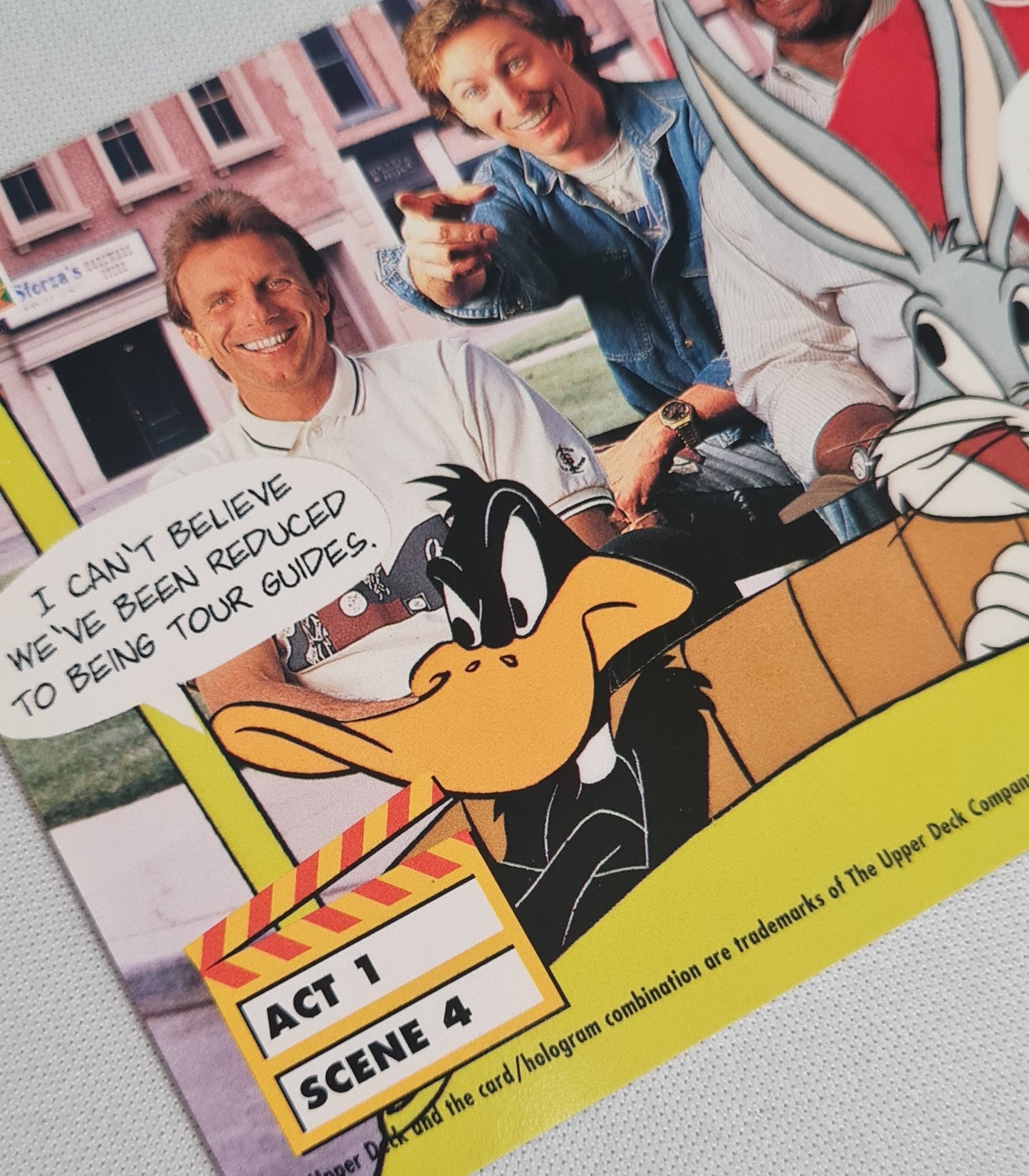 Looney Tunes - 1993 Upper Deck Warner Bros. Featuring: Bugs Bunny & Daffy Duck with Michael Jordan/Wayne Gretzky #Act 1 Scene 13