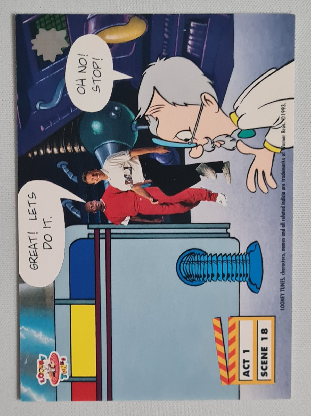 Looney Tunes - 1993 Upper Deck Warner Bros. Featuring: Bugs Bunny &amp; Daffy Duck with GOATS #Act 1 Scene 3