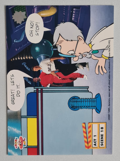 Looney Tunes - 1993 Upper Deck Warner Bros. Featuring: Bugs Bunny &amp; Daffy Duck with GOATS #Act 1 Scene 3
