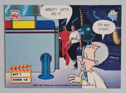 Looney Tunes - 1993 Upper Deck Warner Bros. Featuring: Bugs Bunny &amp; Daffy Duck with GOATS #Act 1 Scene 3