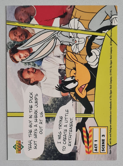Looney Tunes - 1993 Upper Deck Warner Bros. Featuring: Bugs Bunny &amp; Daffy Duck with GOATS #Act 1 Scene 3