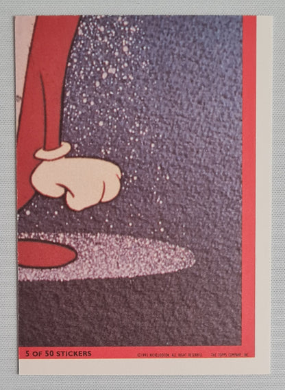 Ren & Stimpy - 1993 Topps Nickelodeon Company FIRE DOGS #5 (of 50 set Stickers)