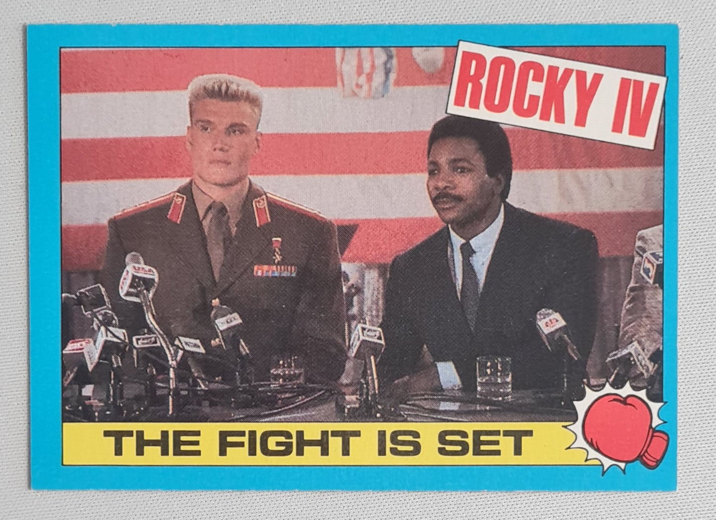Rocky IV - 1985 Topps - The Fight is set - Featuring: Drago vs Apollo  #12