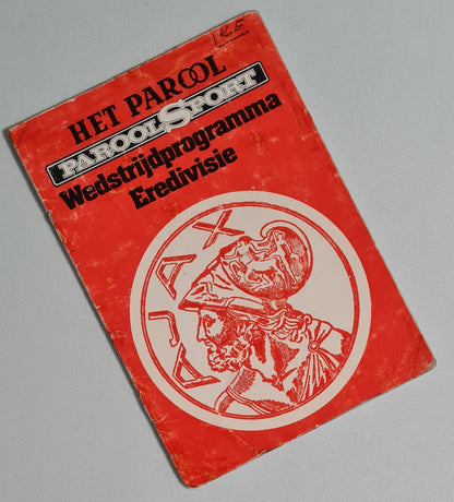 Ajax Amsterdam Program - 1972/73 Het Parool - Parool Sport - Wedstrijdprogramma Eredivisie (Used/Vintage) featuring Mr. Ajax - Sjaak Swart