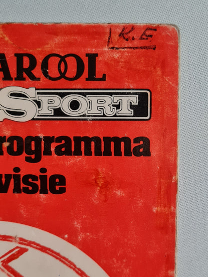 Ajax Amsterdam Program - 1972/73 Het Parool - Parool Sport - Wedstrijdprogramma Eredivisie (Used/Vintage) featuring Mr. Ajax - Sjaak Swart