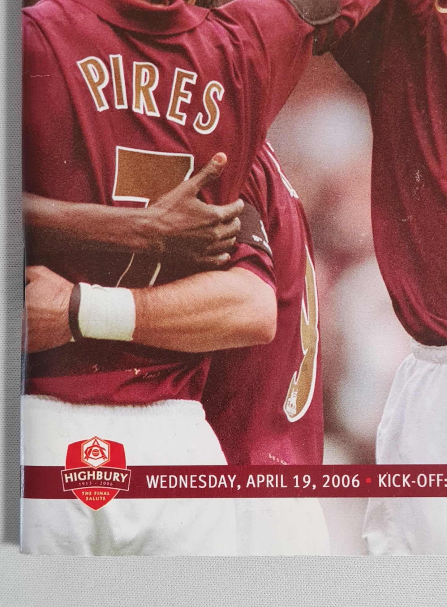 Arsenal Program - 2006 Official Programme Wednesday, April 19 Champions League vs Villarreal