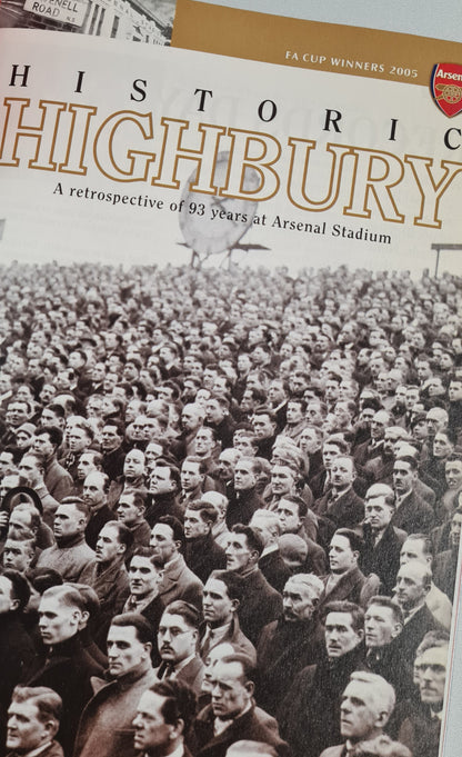 Arsenal Program - 2006 Official Programme Wednesday, April 19 Champions League vs Villarreal