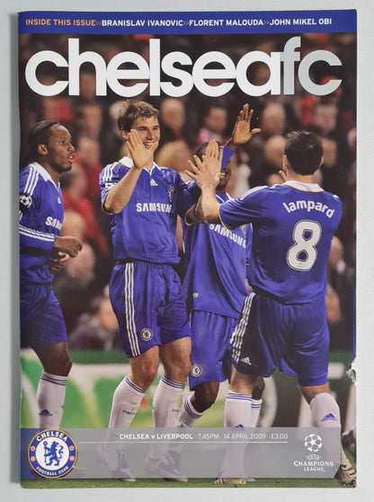 Chelsea FC Official Programme - 2009 UEFA Champions League vs Liverpool