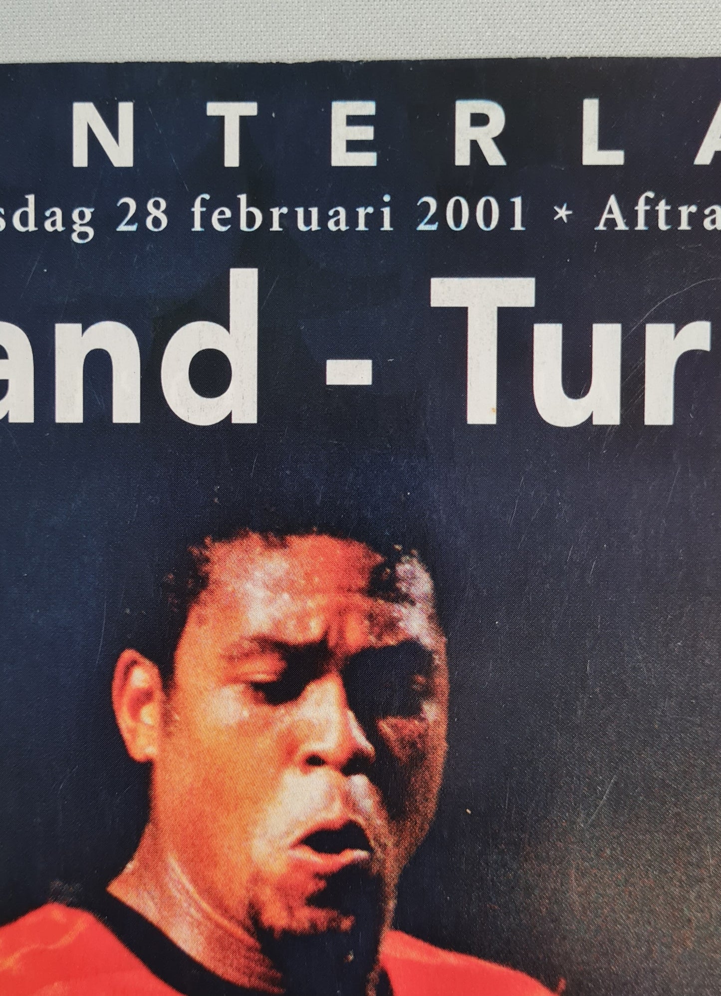 Nederland vs Turkije Soccer Program - 2001 KNVB Match Program in Amsterdam Arena