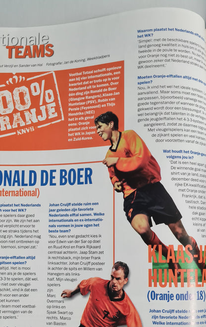 Nederland vs Turkije Soccer Program - 2001 KNVB Match Program in Amsterdam Arena