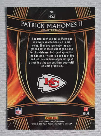 Patrick Mahomes II - 2020 Panini Select Football NFL Kansas City Chiefs HOT STARS #HS3 Prizm Refractor