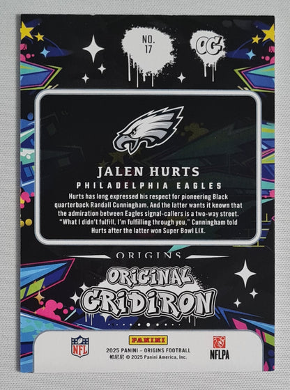 Jalen Hurts - 2025 Panini Origins Football NFL Eagles Original Gridiron #17