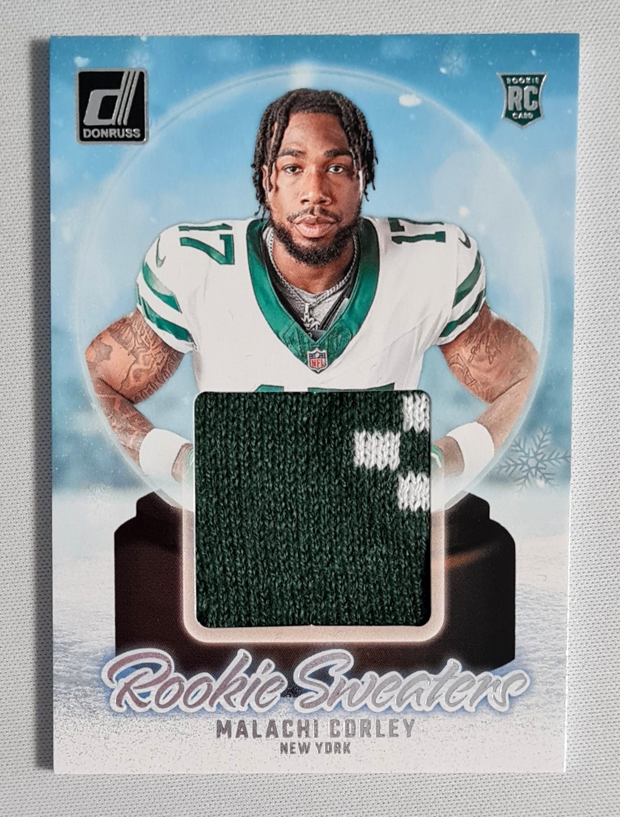 Malachi Corley - 2024 Panini Donruss Football Rookie Sweaters (RC) #RHS-MCO /Patch