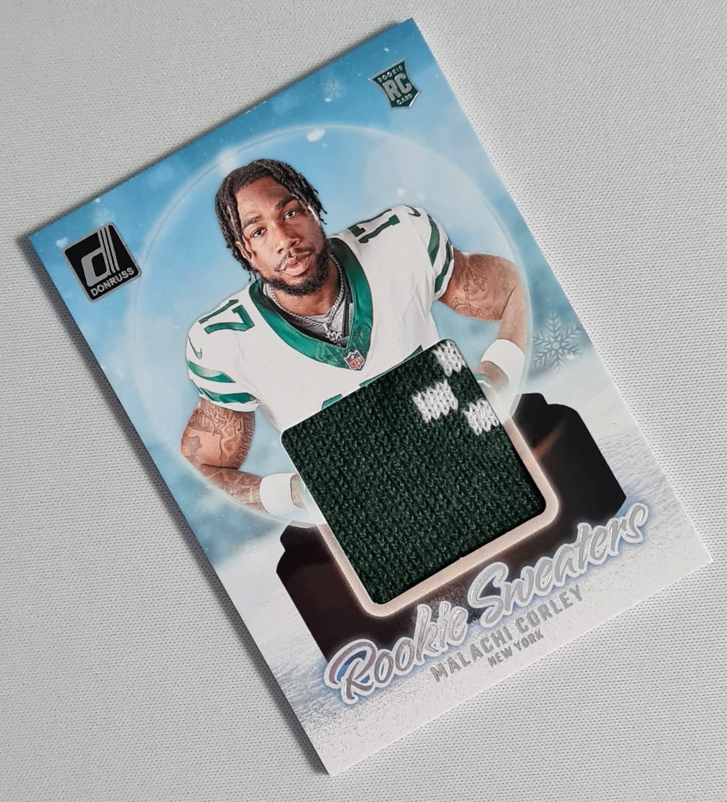 Malachi Corley - 2024 Panini Donruss Football Rookie Sweaters (RC) #RHS-MCO /Patch