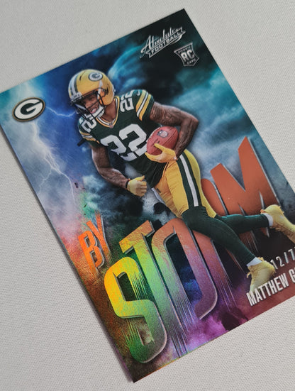 Matthew Golden - 2025 Panini Absolute Football NFL Greenbay Packers - By Storm - (RC) #11 /75
