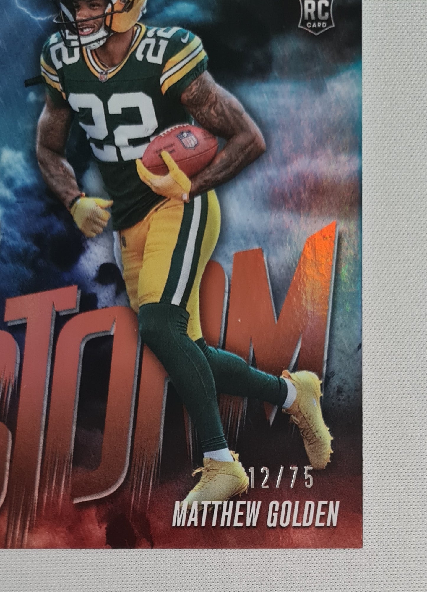 Matthew Golden - 2025 Panini Absolute Football NFL Greenbay Packers - By Storm - (RC) #11 /75