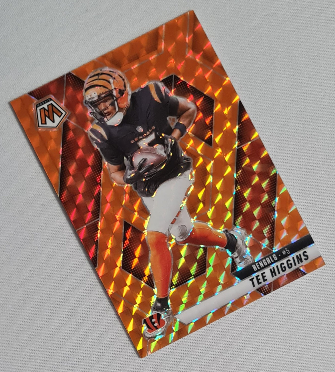 Tee Higgins - 2025 Panini Mosaic Football NFL Cincinnati Bengals #246 Orange Mosaic /199