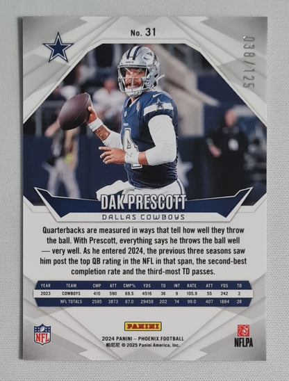 Dak Prescott - 2024 Panini Phoenix Football NFL Dallas Cowboys #31 /125