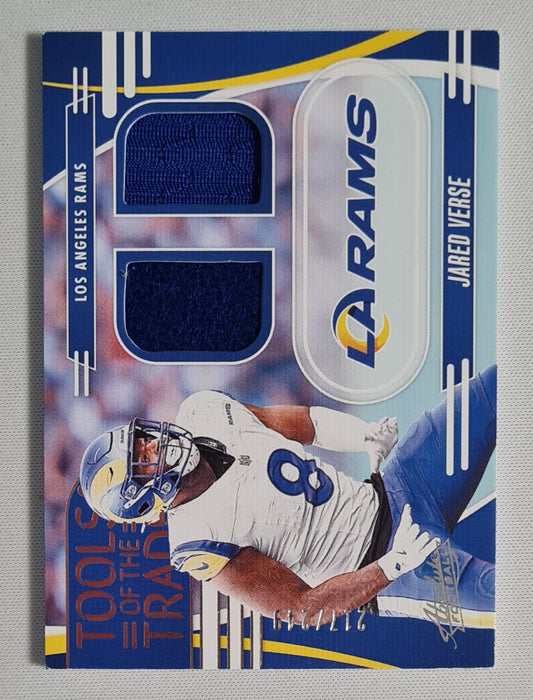 Jared Verse - 2025 Panini Absolute Football NFL LA Rams #TTD-JVE /Patch /249